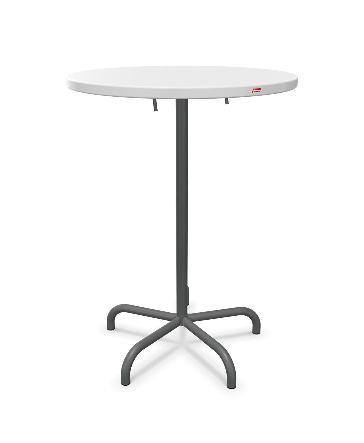 Schaffner Säntis Table haute rabattable ronde Ø80cm h:110cm 
