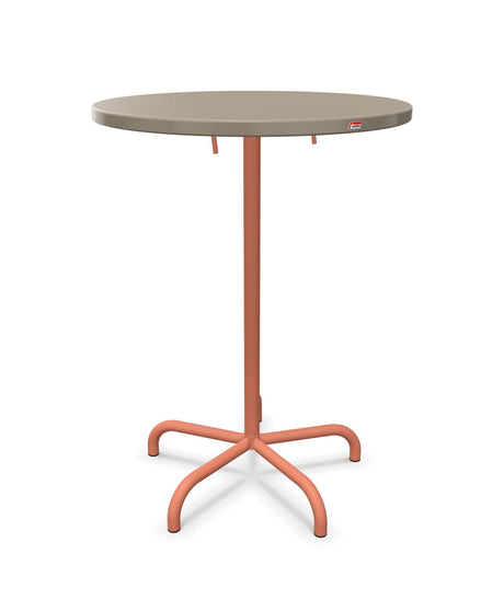 Schaffner Säntis Table haute rabattable ronde Ø80cm h:110cm 
