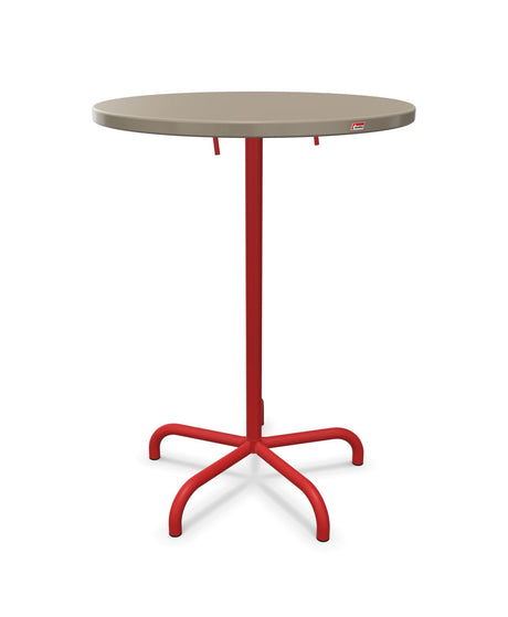 Schaffner Säntis Table haute rabattable ronde Ø80cm h:110cm 