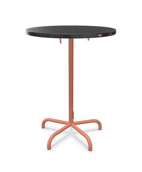 Schaffner Säntis Table haute rabattable ronde Ø80cm h:110cm 