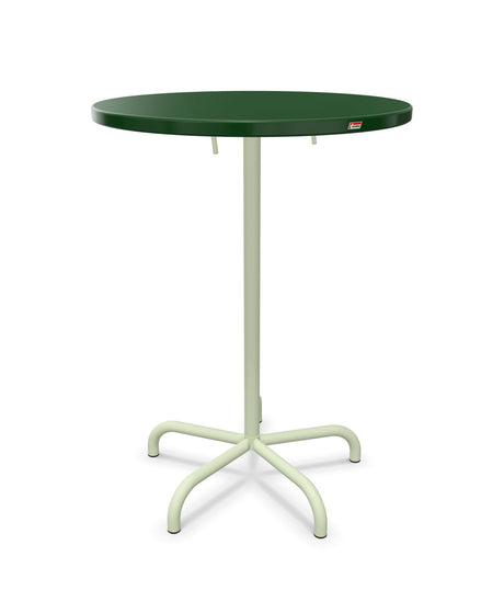 Schaffner Säntis Table haute rabattable ronde Ø80cm h:110cm 