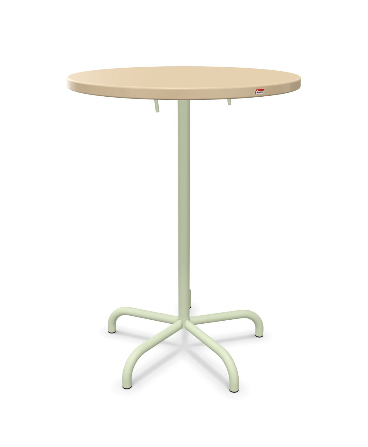 Schaffner Säntis Table haute rabattable ronde Ø80cm h:110cm 