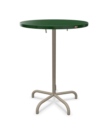 Schaffner Säntis Table haute rabattable ronde Ø80cm h:110cm 