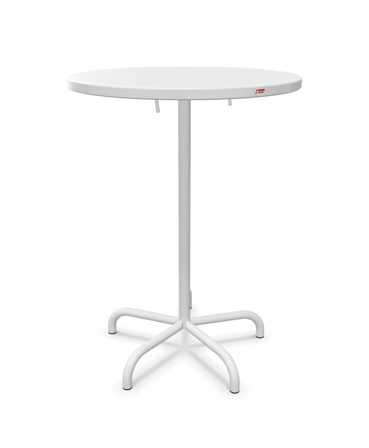 Schaffner Säntis Table haute rabattable ronde Ø80cm h:110cm 