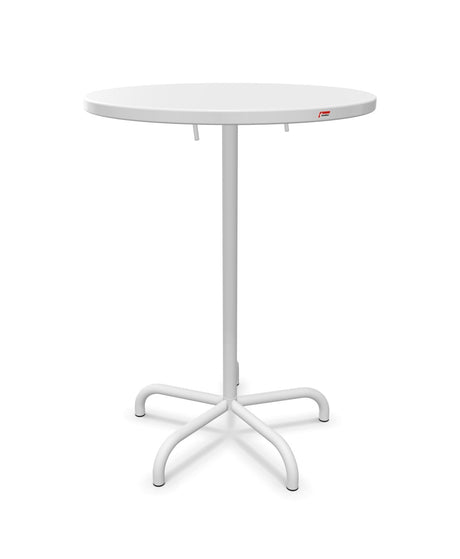 Schaffner Säntis Table haute rabattable ronde Ø80cm h:110cm 