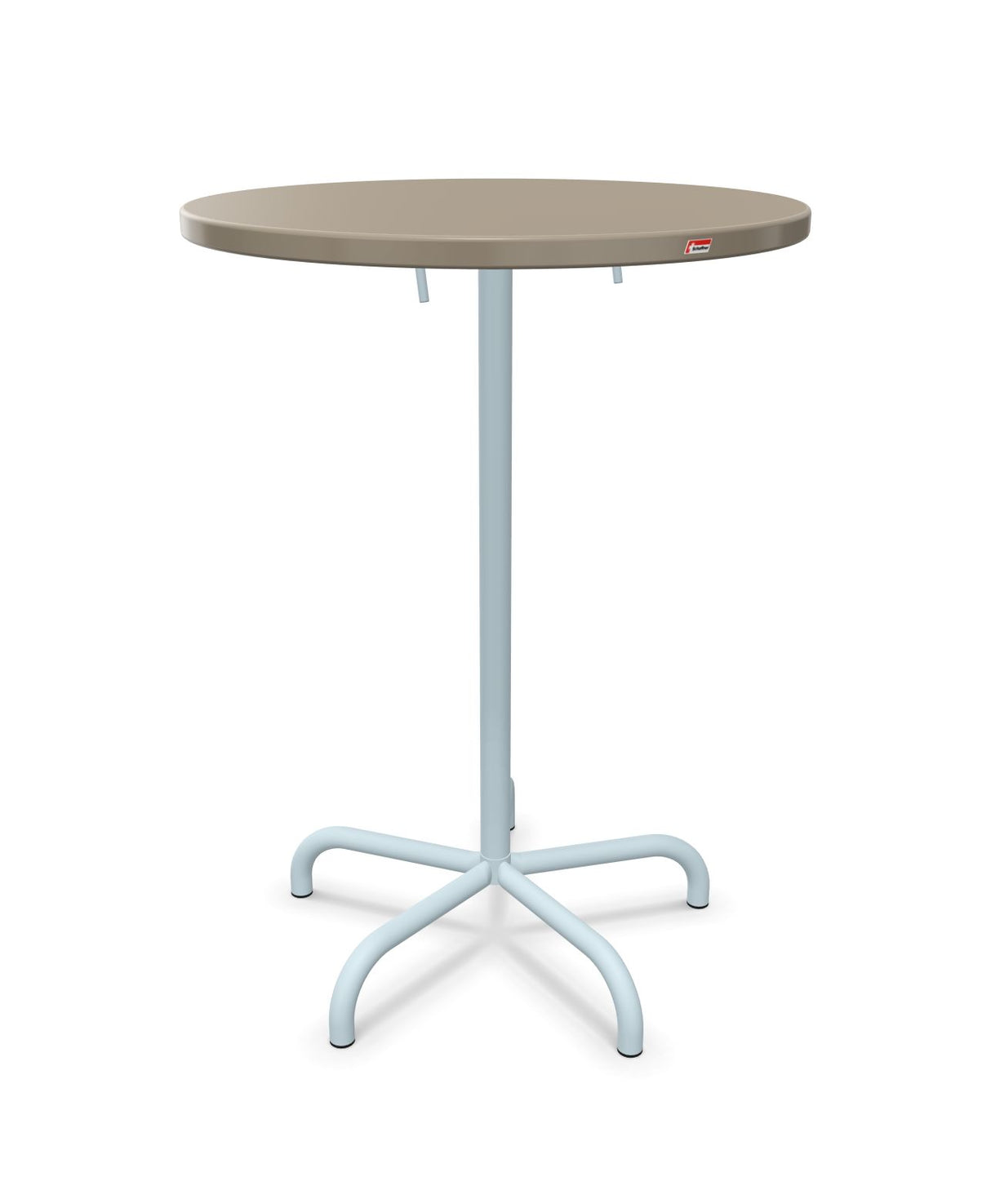 Schaffner Säntis Table haute rabattable ronde Ø80cm h:110cm 