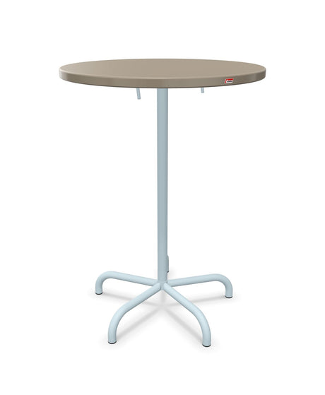 Schaffner Säntis Table haute rabattable ronde Ø80cm h:110cm 