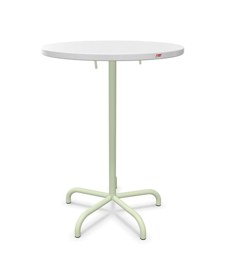 Schaffner Säntis Table haute rabattable ronde Ø80cm h:110cm 