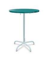 Schaffner Säntis Table haute rabattable ronde Ø80cm h:110cm Bleu Kali 56 Bleu Pastel 51 
