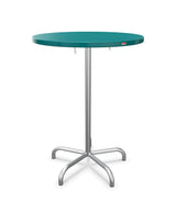 Schaffner Säntis Table haute rabattable ronde Ø80cm h:110cm Bleu Kali 56 Galvanisé à chaud 02 