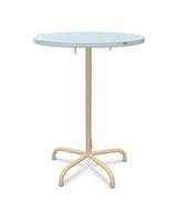 Schaffner Säntis Table haute rabattable ronde Ø80cm h:110cm Bleu Pastel 51 Marron Pastel 83 