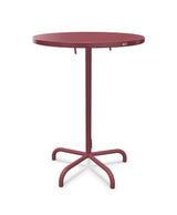 Schaffner Säntis Table haute rabattable ronde Ø80cm h:110cm Bordeaux 38 Bordeaux 38 