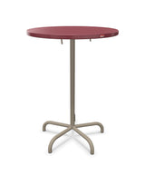 Schaffner Säntis Table haute rabattable ronde Ø80cm h:110cm Bordeaux 38 Champagne 85 
