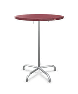 Schaffner Säntis Table haute rabattable ronde Ø80cm h:110cm Bordeaux 38 Galvanisé à chaud 02 
