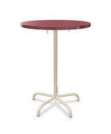 Schaffner Säntis Table haute rabattable ronde Ø80cm h:110cm Bordeaux 38 Sable Pastel 15 