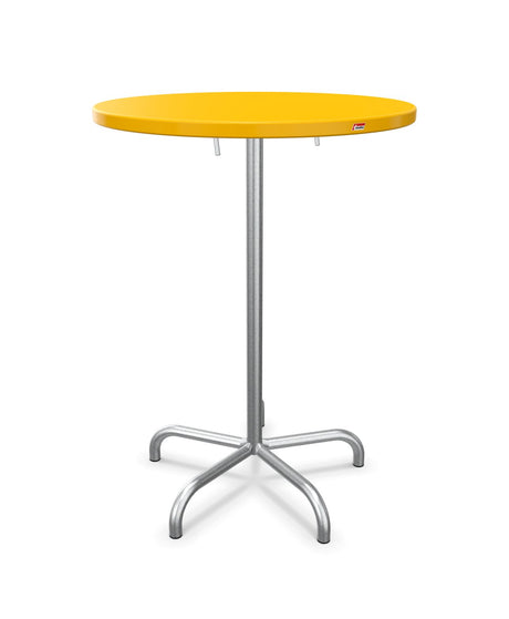Schaffner Säntis Table haute rabattable ronde Ø80cm h:110cm Jaune 11 Galvanisé à chaud 02 