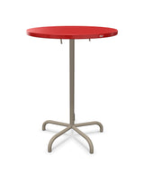 Schaffner Säntis Table haute rabattable ronde Ø80cm h:110cm Rouge 30 Champagne 85 