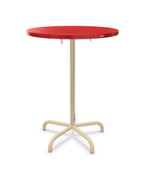Schaffner Säntis Table haute rabattable ronde Ø80cm h:110cm Rouge 30 Marron Pastel 83 