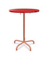 Schaffner Säntis Table haute rabattable ronde Ø80cm h:110cm Rouge 30 Terracotta 84 