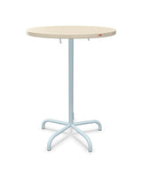 Schaffner Säntis Table haute rabattable ronde Ø80cm h:110cm Sable Pastel 15 Bleu Pastel 51 