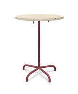 Schaffner Säntis Table haute rabattable ronde Ø80cm h:110cm Sable Pastel 15 Bordeaux 38 