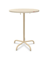 Schaffner Säntis Table haute rabattable ronde Ø80cm h:110cm Sable Pastel 15 Marron Pastel 83 