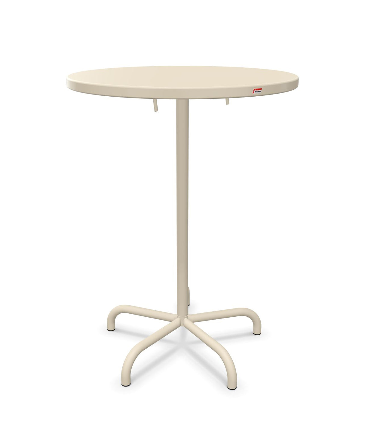 Schaffner Säntis Table haute rabattable ronde Ø80cm h:110cm Sable Pastel 15 Sable Pastel 15 