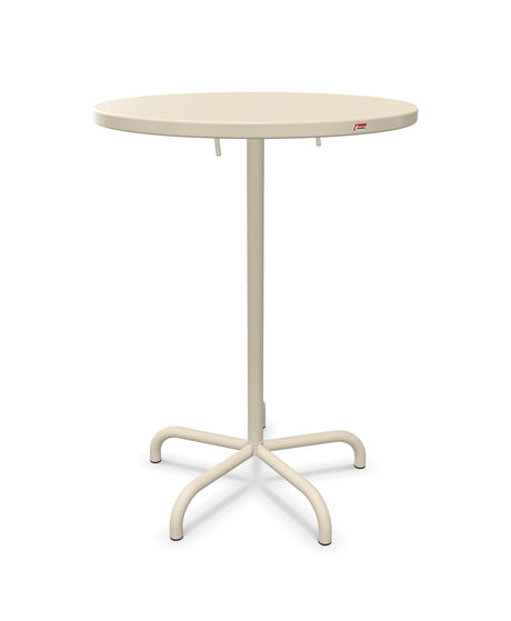 Schaffner Säntis Table haute rabattable ronde Ø80cm h:110cm Sable Pastel 15 Sable Pastel 15 