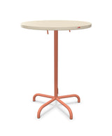 Schaffner Säntis Table haute rabattable ronde Ø80cm h:110cm Sable Pastel 15 Terracotta 84 