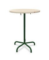 Schaffner Säntis Table haute rabattable ronde Ø80cm h:110cm Sable Pastel 15 Vert Sapin 66 