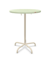 Schaffner Säntis Table haute rabattable ronde Ø80cm h:110cm Vert Pastel 64 Sable Pastel 15 
