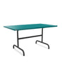 Schaffner Säntis Table repas rabattable 140x80cm Bleu Kali 56 Anthracite 77 