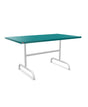 Schaffner Säntis Table repas rabattable 140x80cm Bleu Kali 56 Blanc 90 