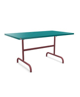 Schaffner Säntis Table repas rabattable 140x80cm Bleu Kali 56 Bordeaux 38 