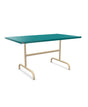 Schaffner Säntis Table repas rabattable 140x80cm Bleu Kali 56 Marron Pastel 83 