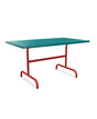 Schaffner Säntis Table repas rabattable 140x80cm Bleu Kali 56 Rouge 30 