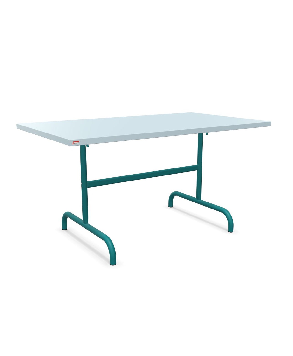 Schaffner Säntis Table repas rabattable 140x80cm Bleu Pastel 51 Bleu Kali 56 