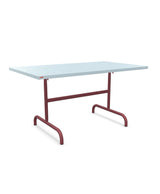 Schaffner Säntis Table repas rabattable 140x80cm Bleu Pastel 51 Bordeaux 38 