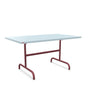 Schaffner Säntis Table repas rabattable 140x80cm Bleu Pastel 51 Bordeaux 38 