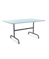 Schaffner Säntis Table repas rabattable 140x80cm Bleu Pastel 51 Graphite 73 