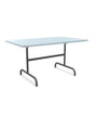 Schaffner Säntis Table repas rabattable 140x80cm Bleu Pastel 51 Graphite 73 
