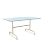 Schaffner Säntis Table repas rabattable 140x80cm Bleu Pastel 51 Sable Pastel 15 