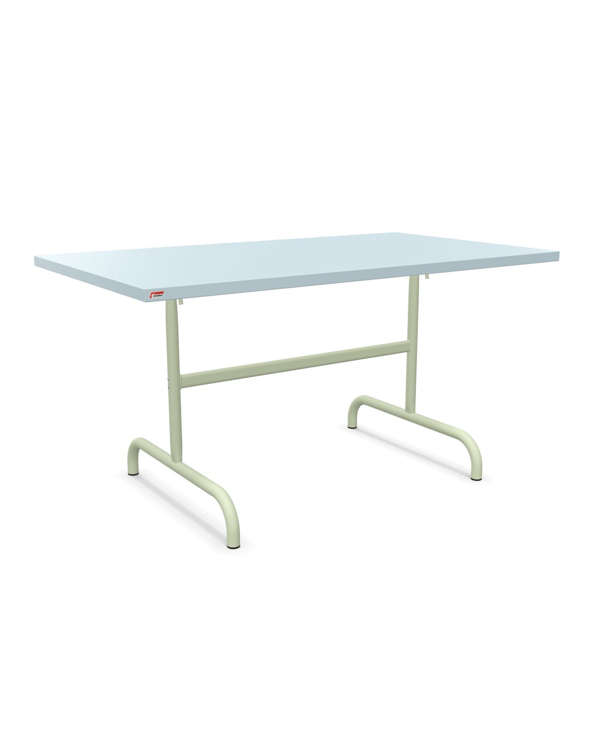 Schaffner Säntis Table repas rabattable 140x80cm Bleu Pastel 51 Vert Pastel 64 
