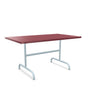 Schaffner Säntis Table repas rabattable 140x80cm Bordeaux 38 Bleu Pastel 51 