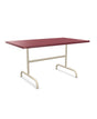 Schaffner Säntis Table repas rabattable 140x80cm Bordeaux 38 Sable Pastel 15 