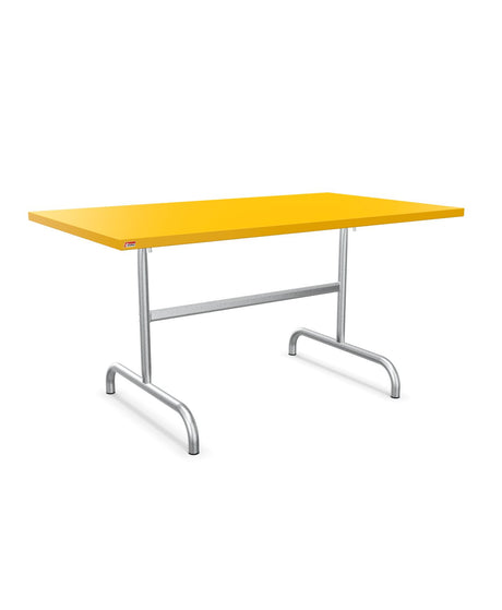 Schaffner Säntis Table repas rabattable 140x80cm Jaune 11 Galvanisé à chaud 02 