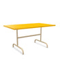 Schaffner Säntis Table repas rabattable 140x80cm Jaune 11 Marron Pastel 83 