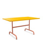 Schaffner Säntis Table repas rabattable 140x80cm Jaune 11 Terracotta 84 