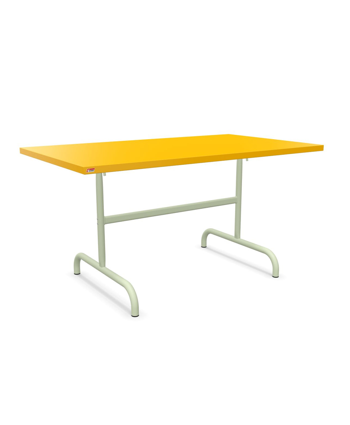 Schaffner Säntis Table repas rabattable 140x80cm Jaune 11 Vert Pastel 64 