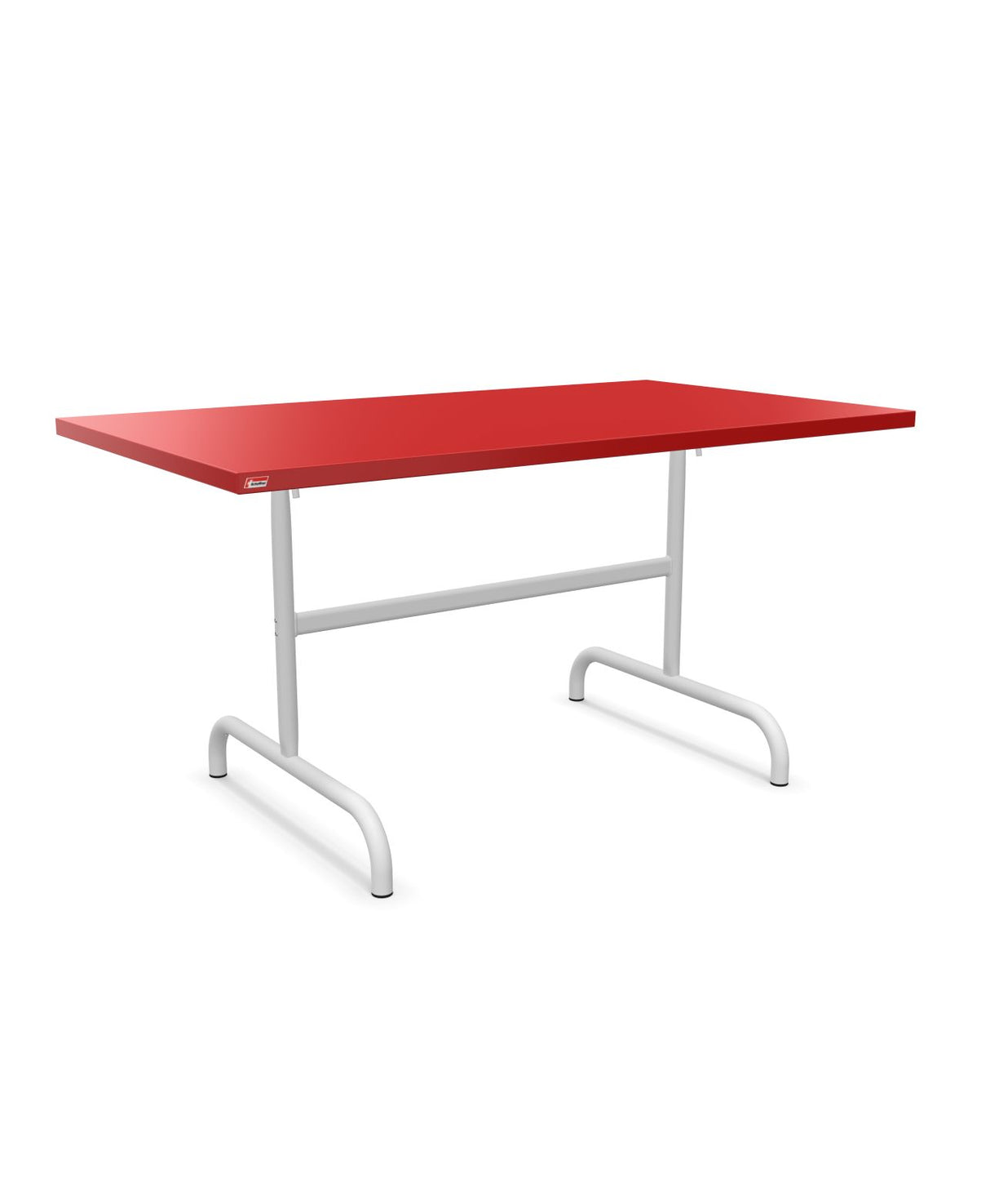 Schaffner Säntis Table repas rabattable 140x80cm Rouge 30 Blanc 90 